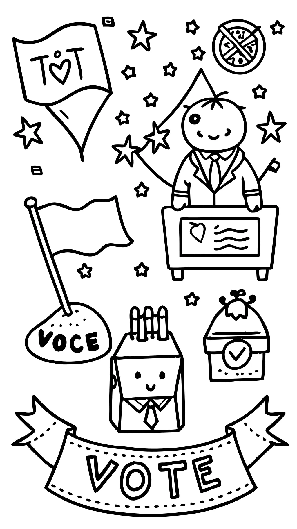 election day coloring pages